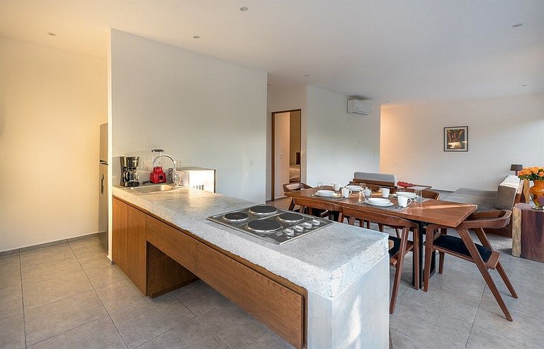 Modern 2BR in Aldea Zama | Rooftop Pool & Wi-Fi