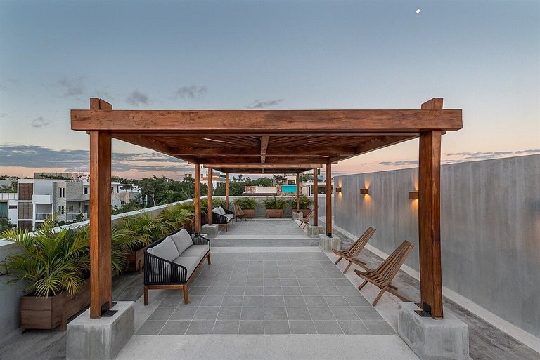 Modern 2BR in Aldea Zama | Rooftop Pool & Wi-Fi