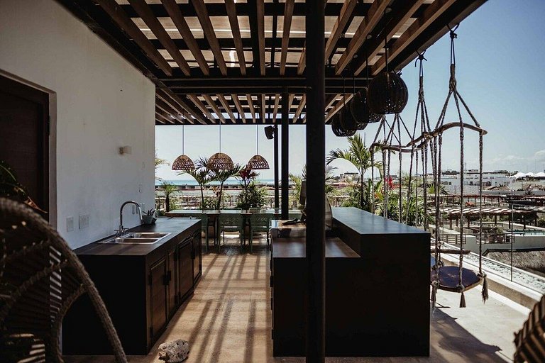 PH con Rooftop, Jacuzzi y Vista al Mar