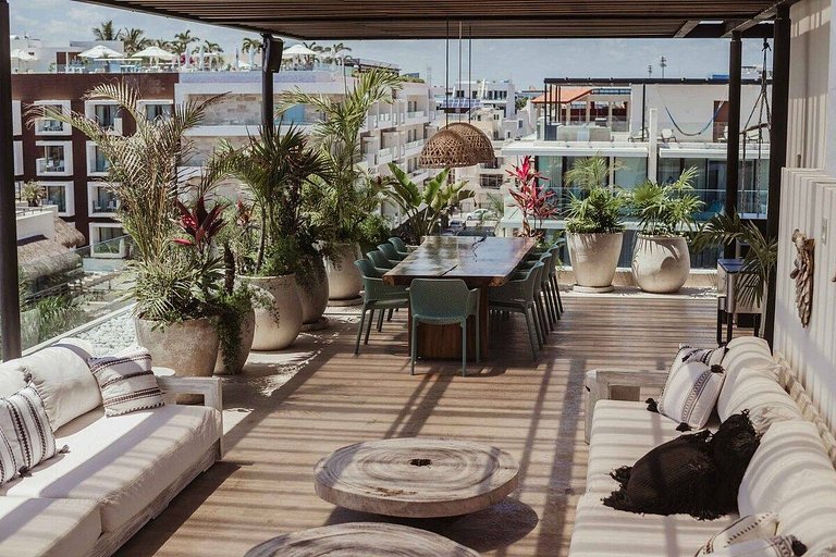 PH con Rooftop, Jacuzzi y Vista al Mar