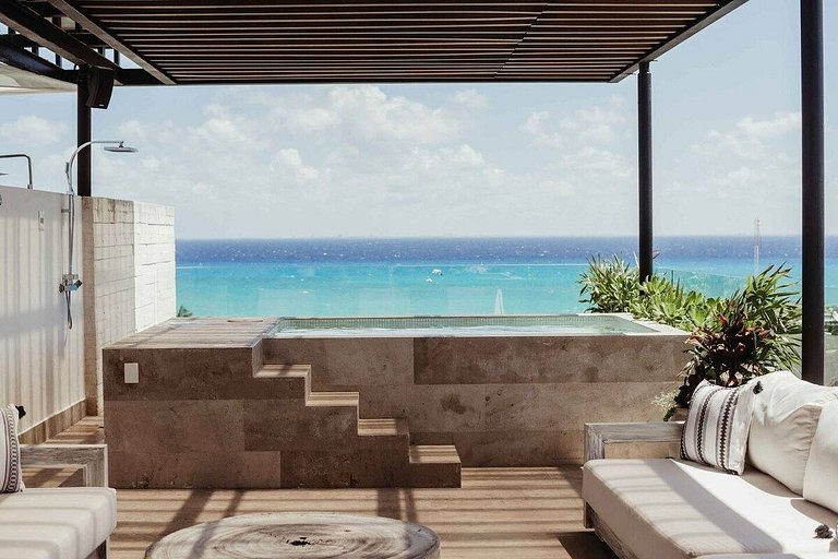 PH con Rooftop, Jacuzzi y Vista al Mar