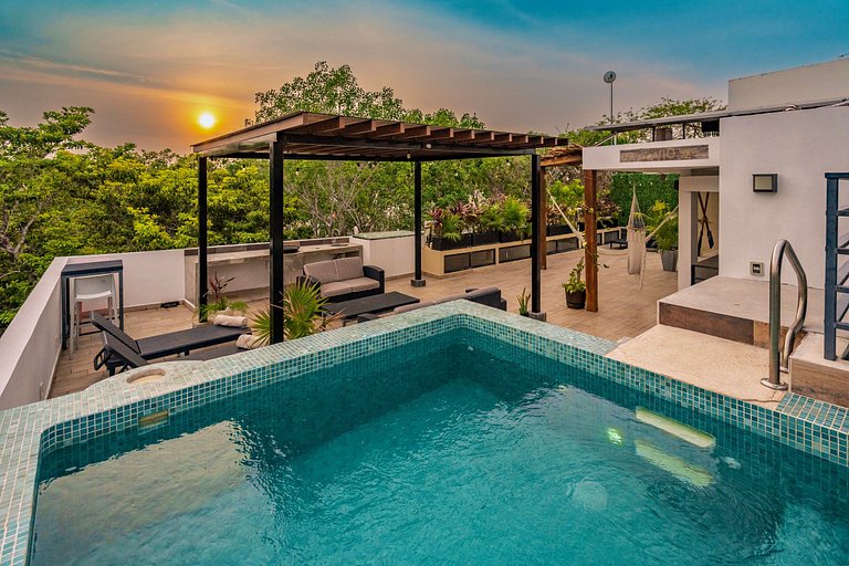 Habitación Privada | Terraza + Piscina & BBQ