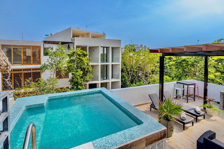 Habitación Privada | Terraza + Piscina & BBQ