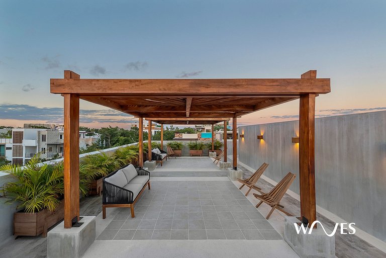 Loft Tranquilo con Vista y Alberca en Rooftop