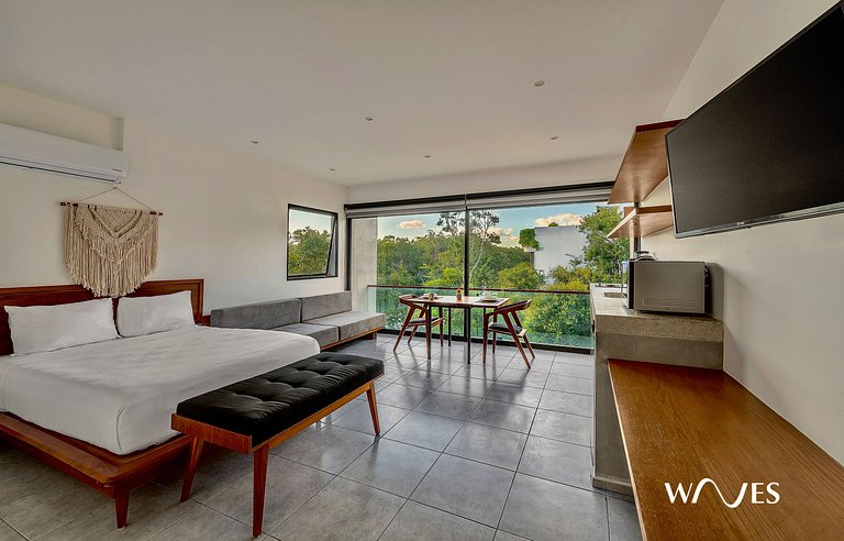 Loft Tranquilo con Vista y Alberca en Rooftop