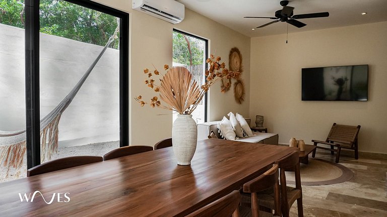 Modern 1BR with Private Pool and Surround Speakers