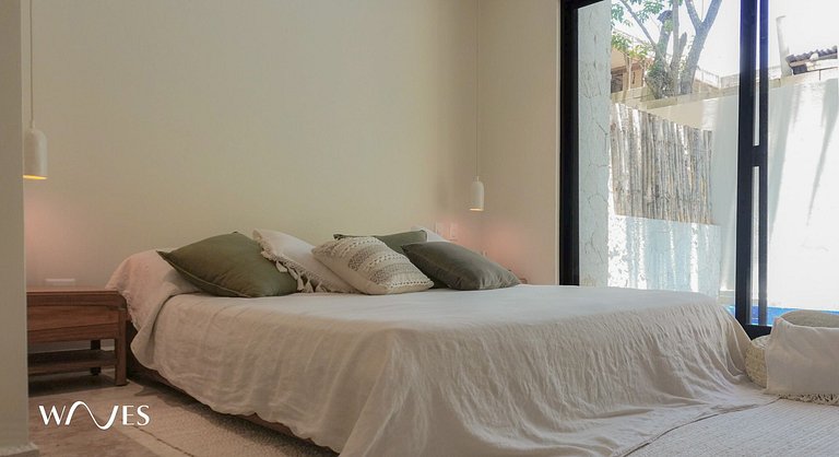 Modern 1BR with Private Pool and Surround Speakers