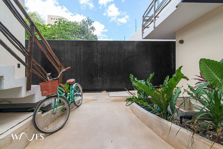 Estudio Boho Chic Acogedor | Terraza con Alberca