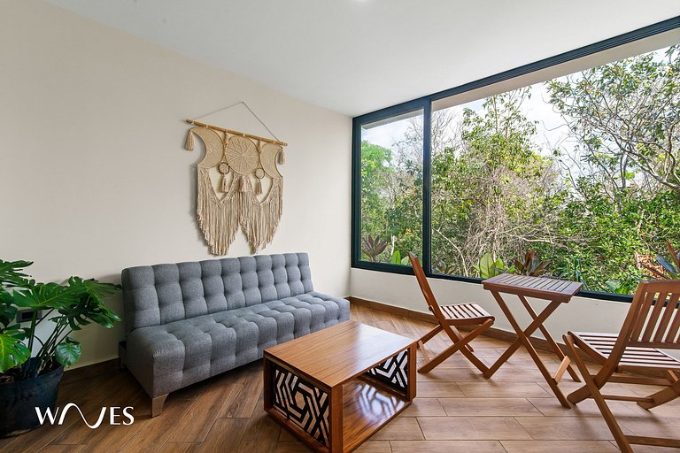 Espacioso Loft c/vista al Jardin | Piscina | GYM