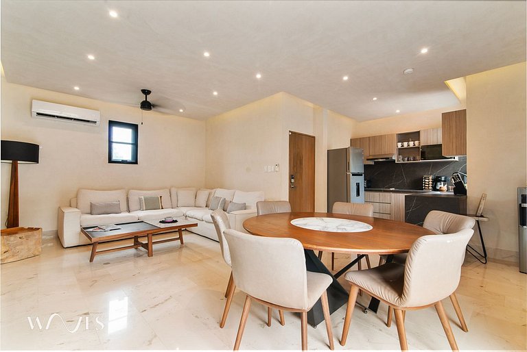 2 Habitaciones | Moderno y Cerca de la Playa