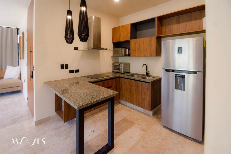 Modern 2BR Oasis with Pool Views at Chaan Ha