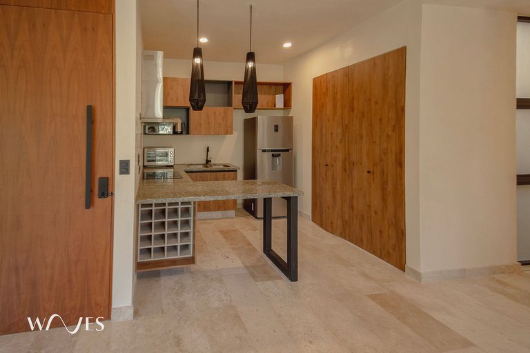 Luminoso Depto. 2 Recámaras con Vista a la Piscina