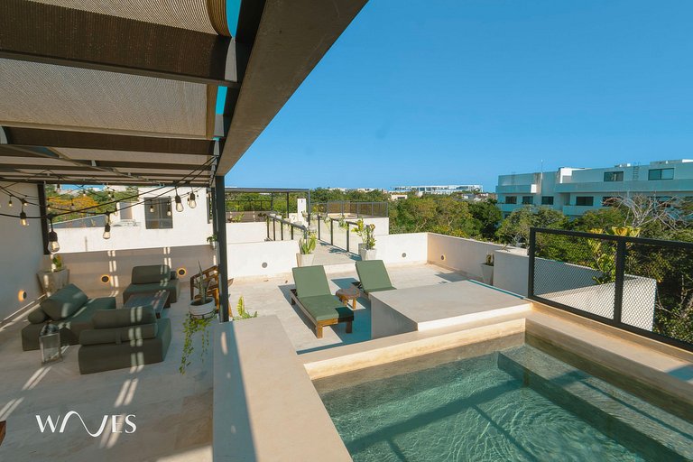 Modern 2BR Oasis with Pool Views at Chaan Ha