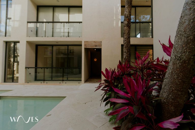 Modern 2BR Oasis with Pool Views at Chaan Ha