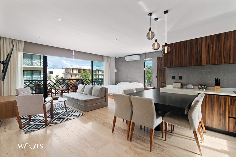 Spacious Loft with Balcony Near Hotel Zone Palais Tulum by W