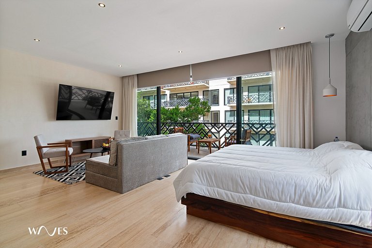 Loft Espacioso con Balcón | Cerca de Zona Hotelera