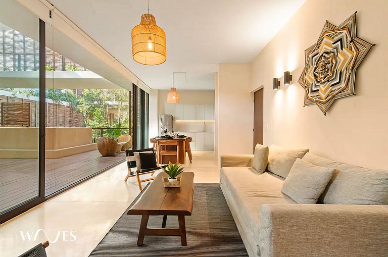 2 Hab. con piscina privada en Aldea Zama