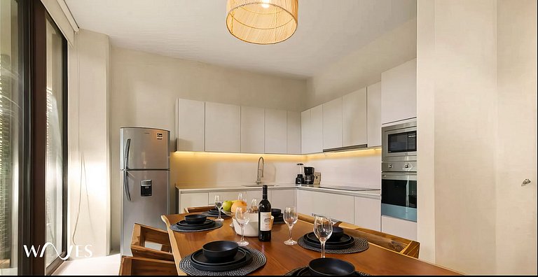 2 Hab. con piscina privada en Aldea Zama