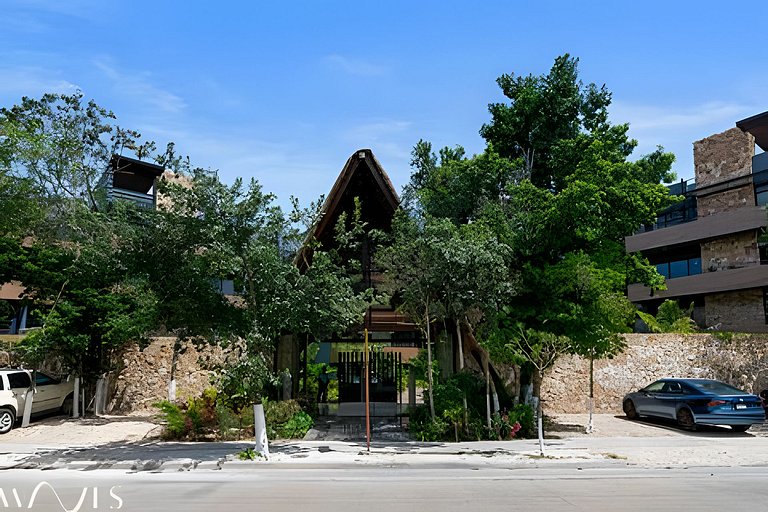 Stylish Pool View • 1BR w/Balcony • Sauna + Gym