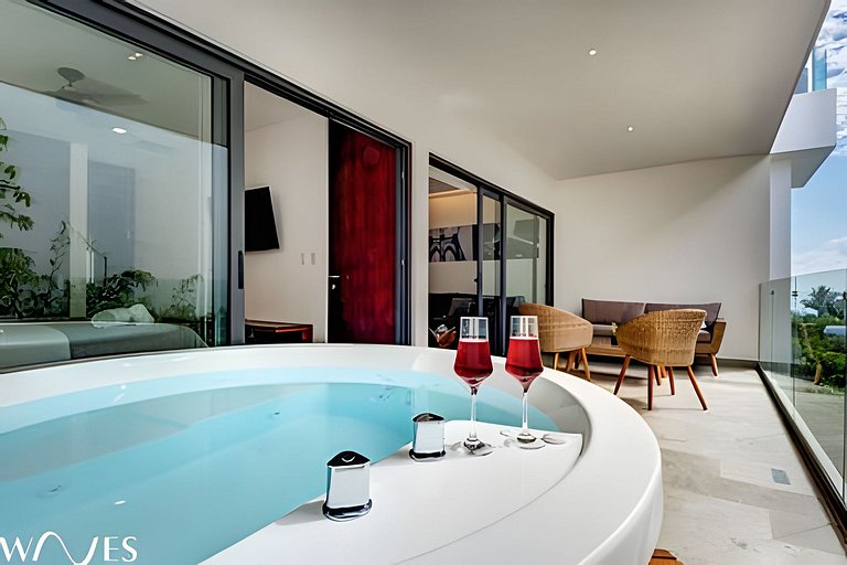 Playa 1BR • Jacuzzi • Rooftop Pool • Near Beach