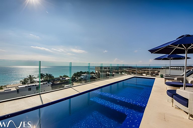Jacuzzi Privado + Rooftop | 1 Recámara Playa