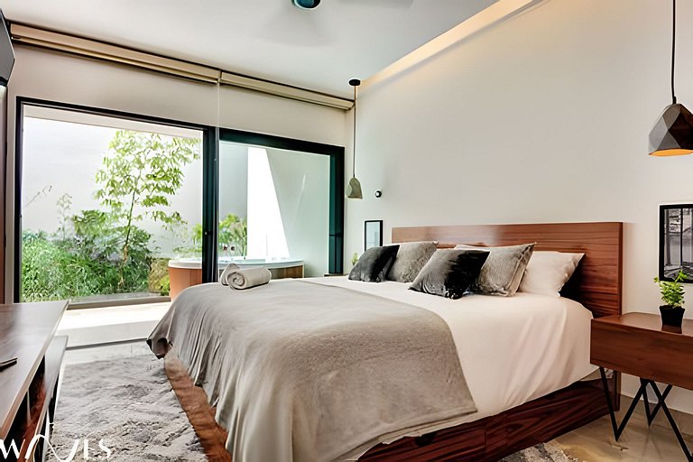 Playa 1BR • Jacuzzi • Rooftop Pool • Near Beach