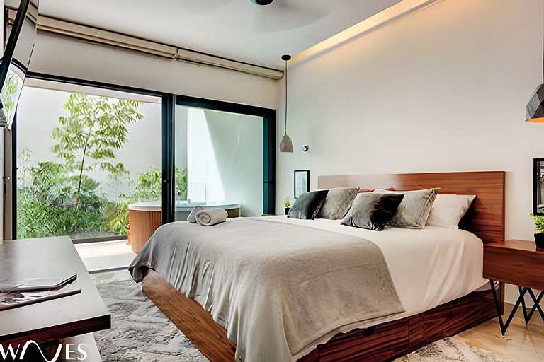 Playa 1BR • Jacuzzi • Rooftop Pool • Near Beach