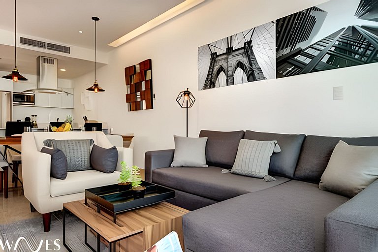 Playa 1BR • Jacuzzi • Rooftop Pool • Near Beach