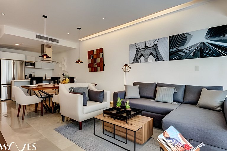 Playa 1BR • Jacuzzi • Rooftop Pool • Near Beach