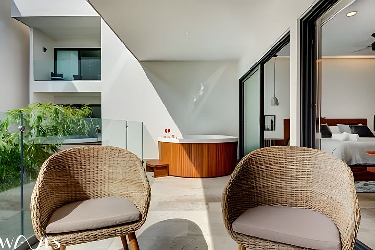 Playa 1BR • Jacuzzi • Rooftop Pool • Near Beach