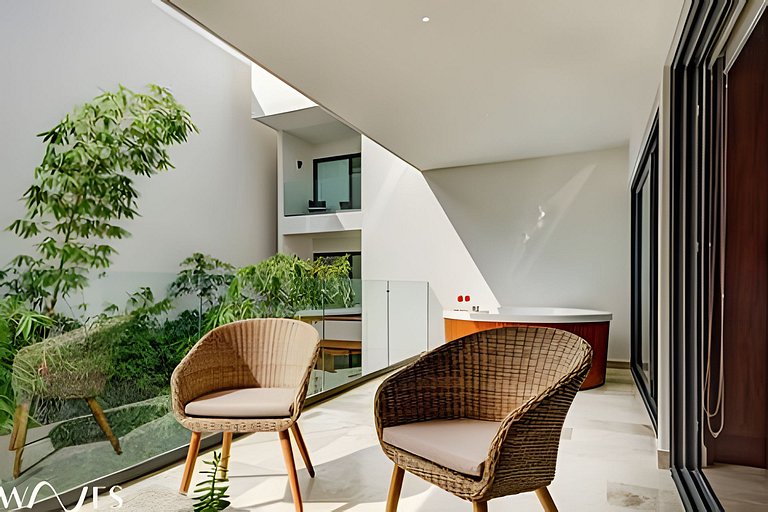 Jacuzzi Privado + Rooftop | 1 Recámara Playa