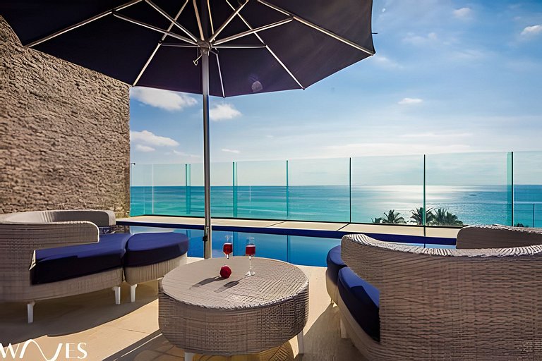 Jacuzzi Privado + Rooftop | 1 Recámara Playa