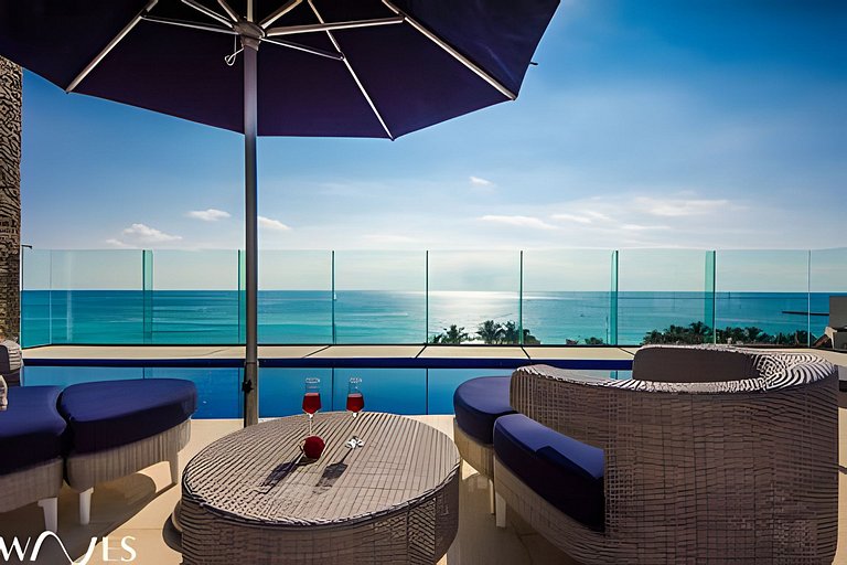 Jacuzzi Privado + Rooftop | 1 Recámara Playa