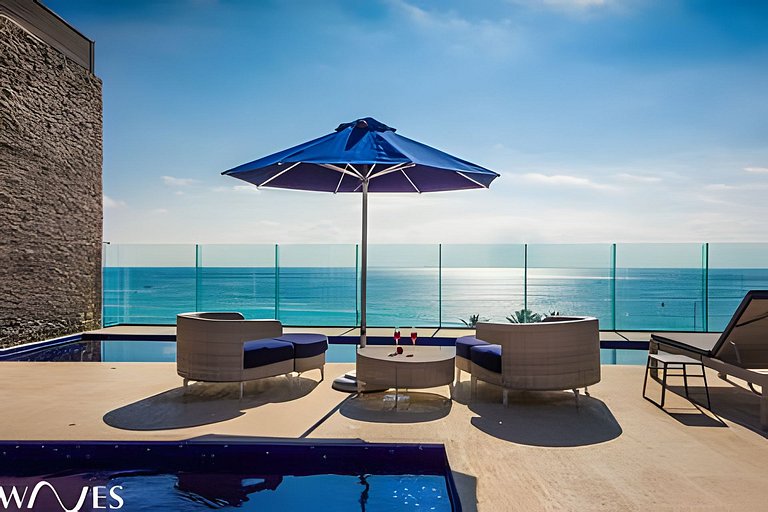 Playa 1BR • Jacuzzi • Rooftop Pool • Near Beach