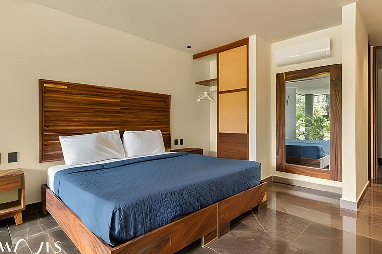 2BR Moderno con Alberca Privada, cerca del mar