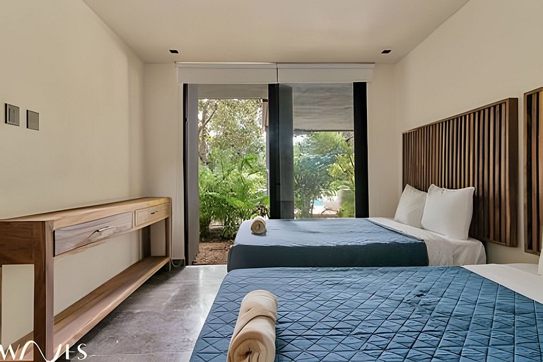 2BR Moderno con Alberca Privada, cerca del mar