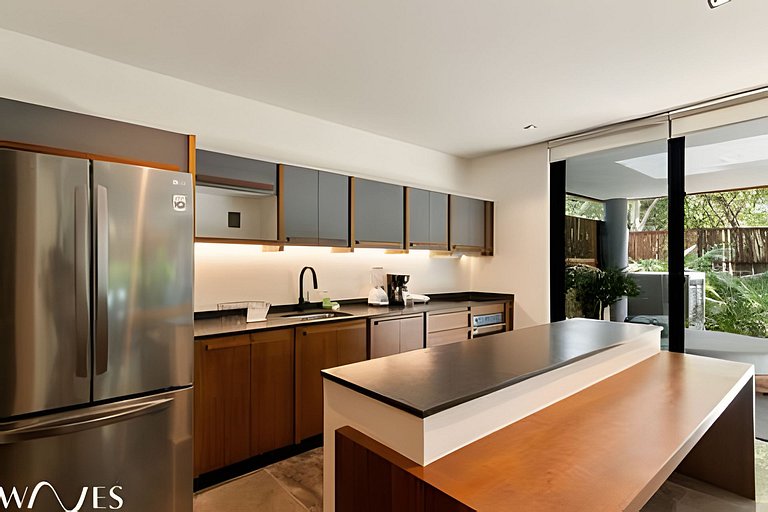 2BR Moderno con Alberca Privada, cerca del mar