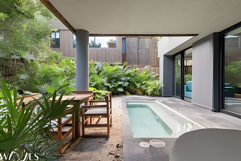 Modern 2BR w/Private Pool, Steps from the Beach