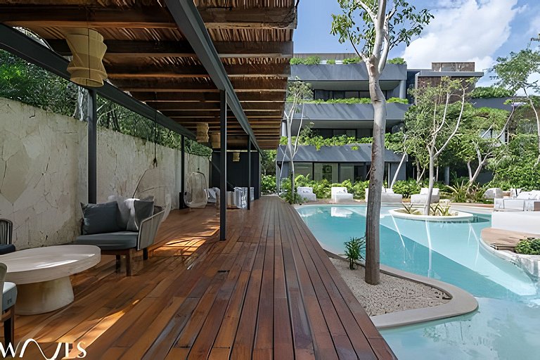 Modern 2BR w/Private Pool, Steps from the Beach