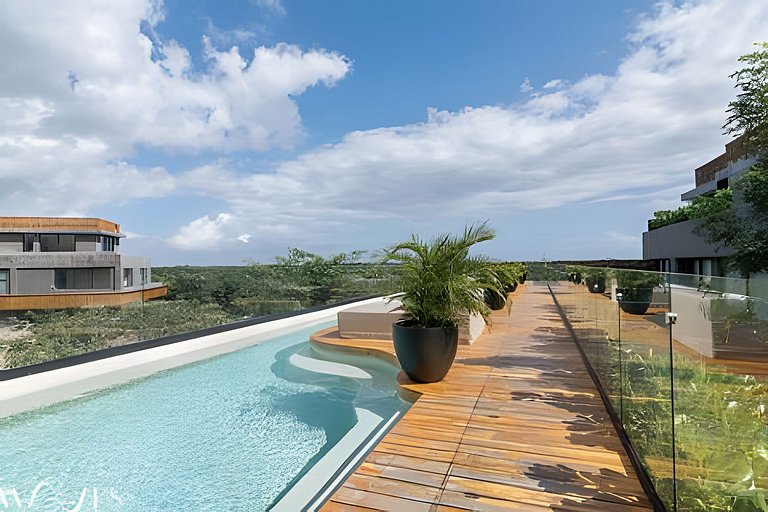 Modern 2BR w/Private Pool, Steps from the Beach