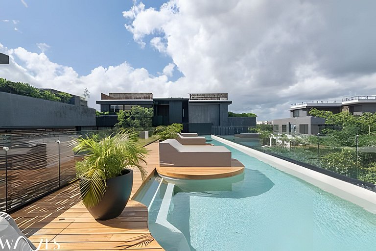 Modern 2BR w/Private Pool, Steps from the Beach