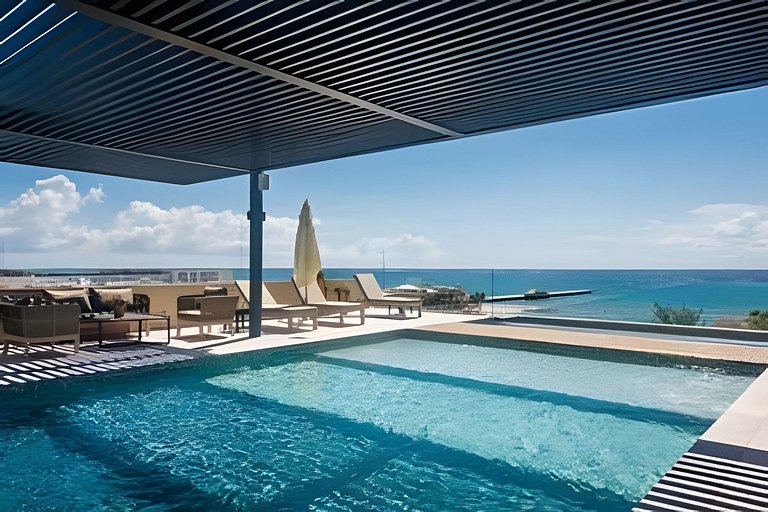 2 Recámaras - Terraza con Vista al Mar