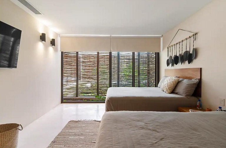 Piscina privada y terraza en Aldea Zama, Tulum