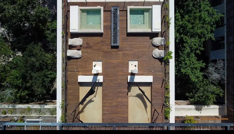 Piscina privada y terraza en Aldea Zama, Tulum