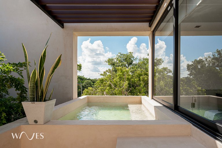 Oasis Chic con Piscina Privada y Vista a la Jungla