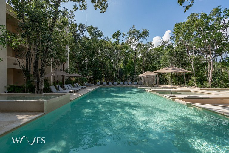 Chic Oasis with Private Pool and Jungle Views