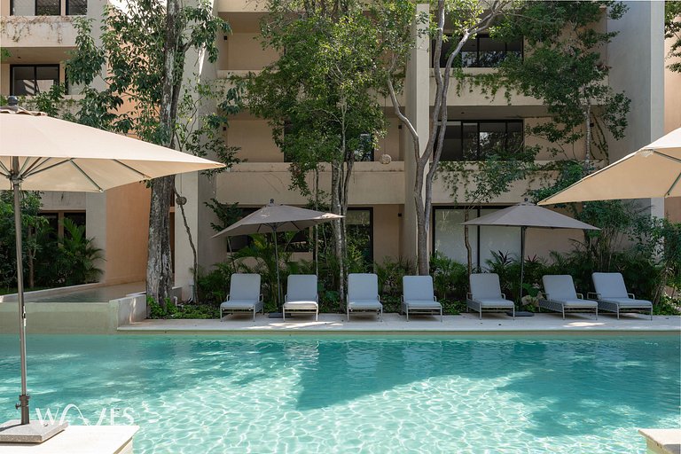 Oasis Chic con Piscina Privada y Vista a la Jungla