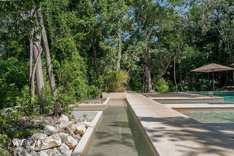 Chic Oasis with Private Pool and Jungle Views