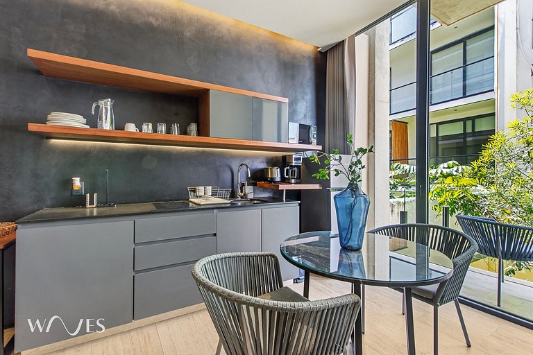 Estudio Moderno Rooftop c/Alberca y Vista al Mar