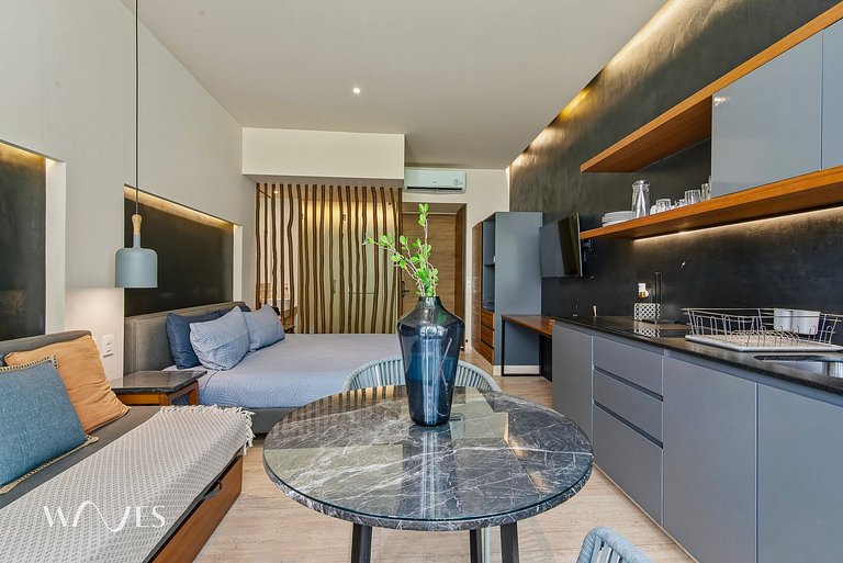 Estudio Moderno Rooftop c/Alberca y Vista al Mar